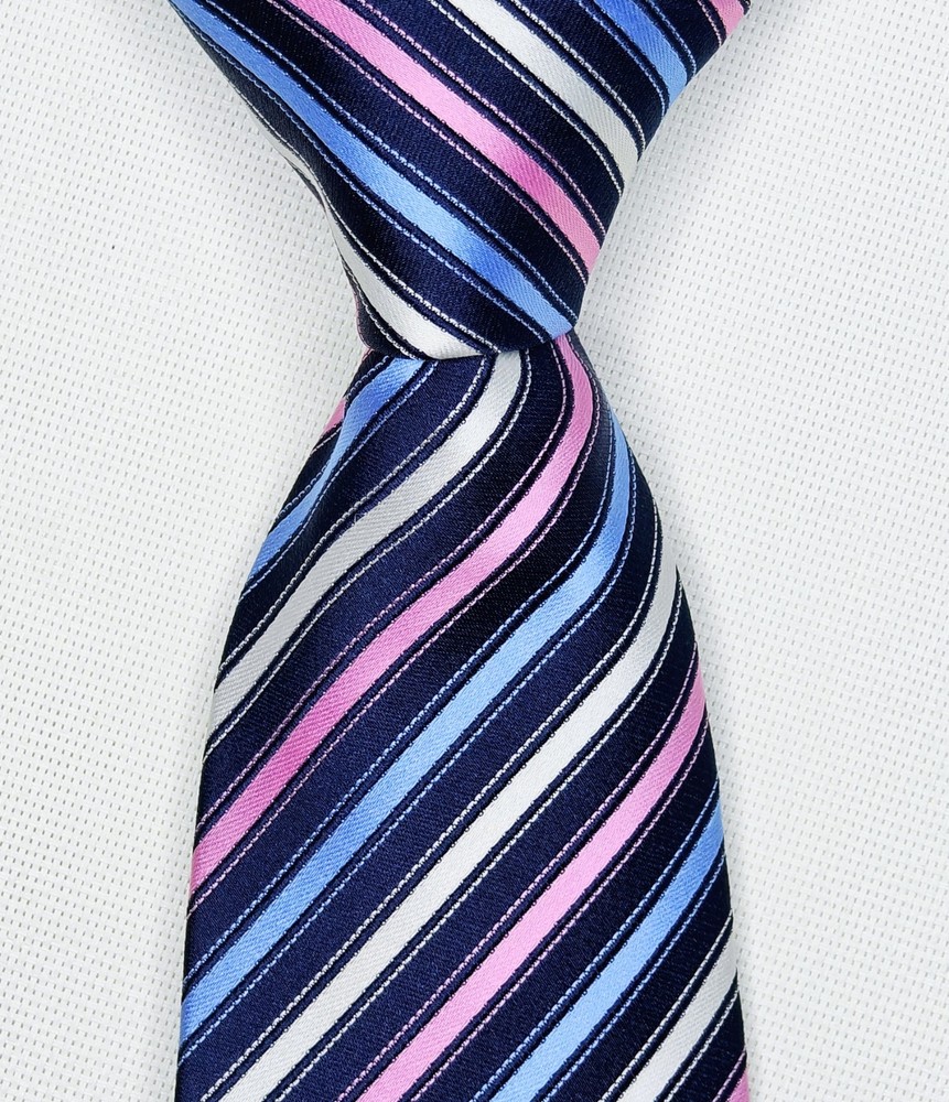 Paul & Shark Yatching Multicolor Diagonal Stripped Pattern Men's  Necktie