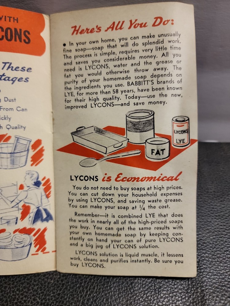 RED SEAL LYCONS LYE Sales Booklet