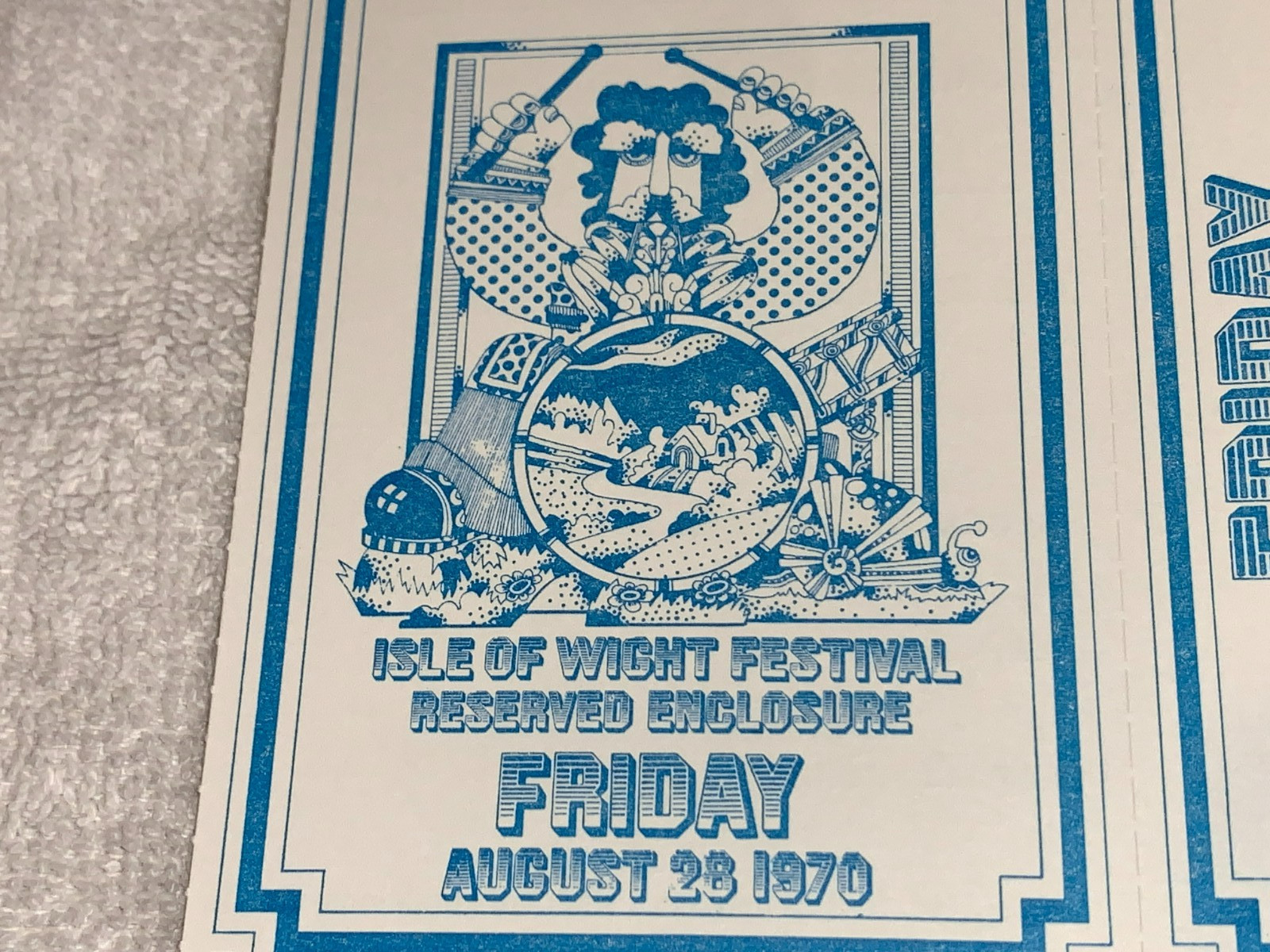 JIMI HENDRIX THE DOORS THE WHO 3 Isle Of Wight 1970 Festival Concert Tickets U.K