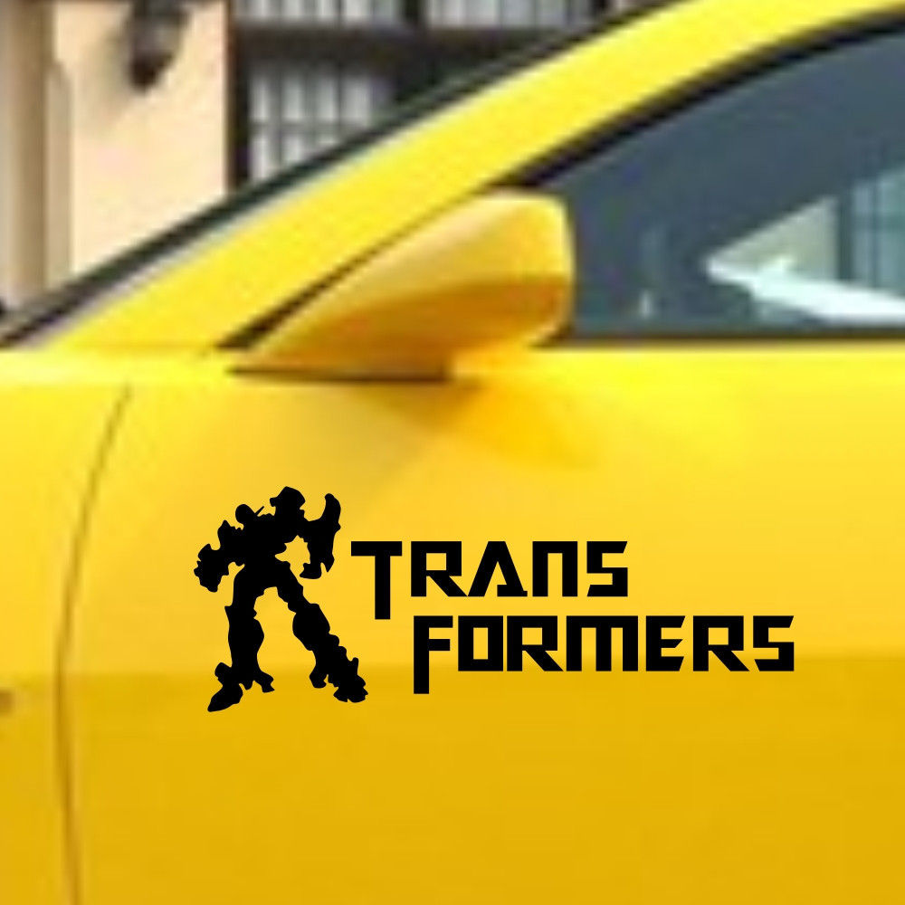 Car Decal Transformers Autobot Decepticon 19''Vinyl Motorcycle Sticker TF38 2Pcs