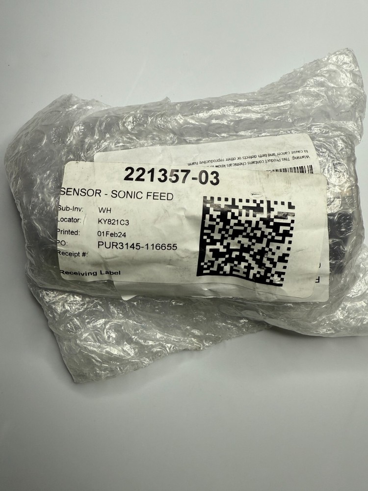 ROADTEC 221357-03 SENSOR SONIC FEED OEM NEW