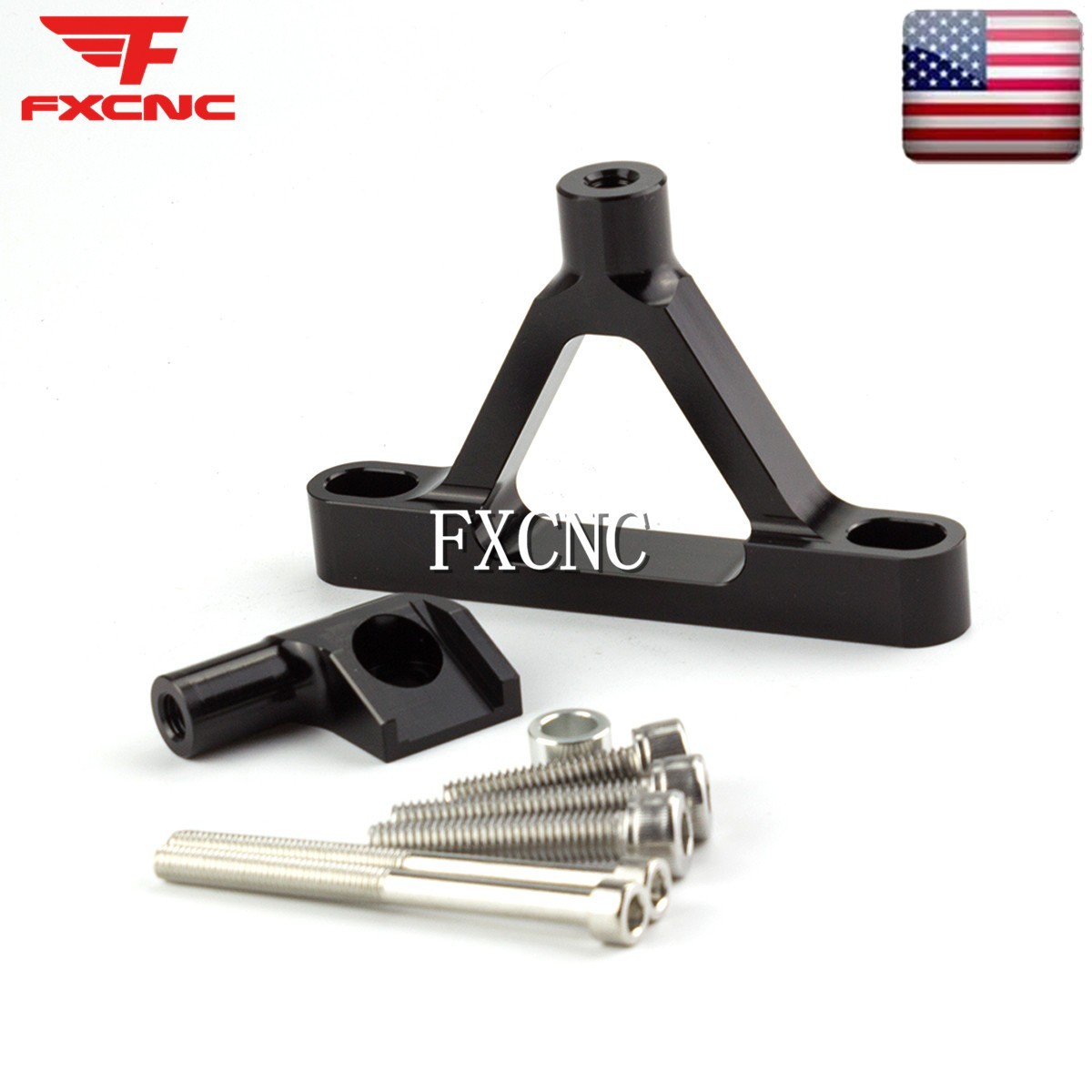 Steering Damper Stabilizer & Mounting Bracket For Kawasaki Ninja ZX6R 2007-2008