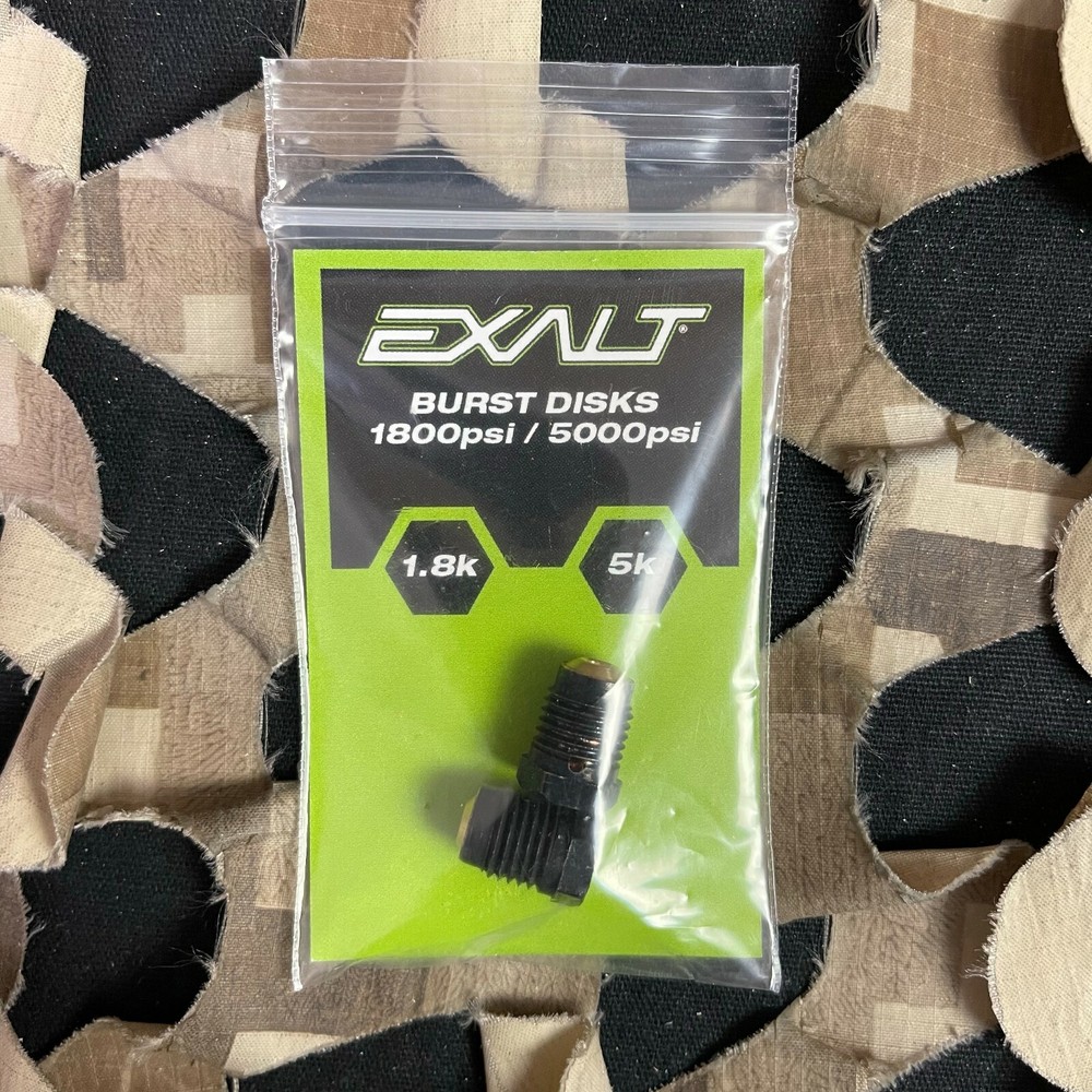 NEW Exalt Burst Disk Combo - 1800 & 5000 PSI - Black