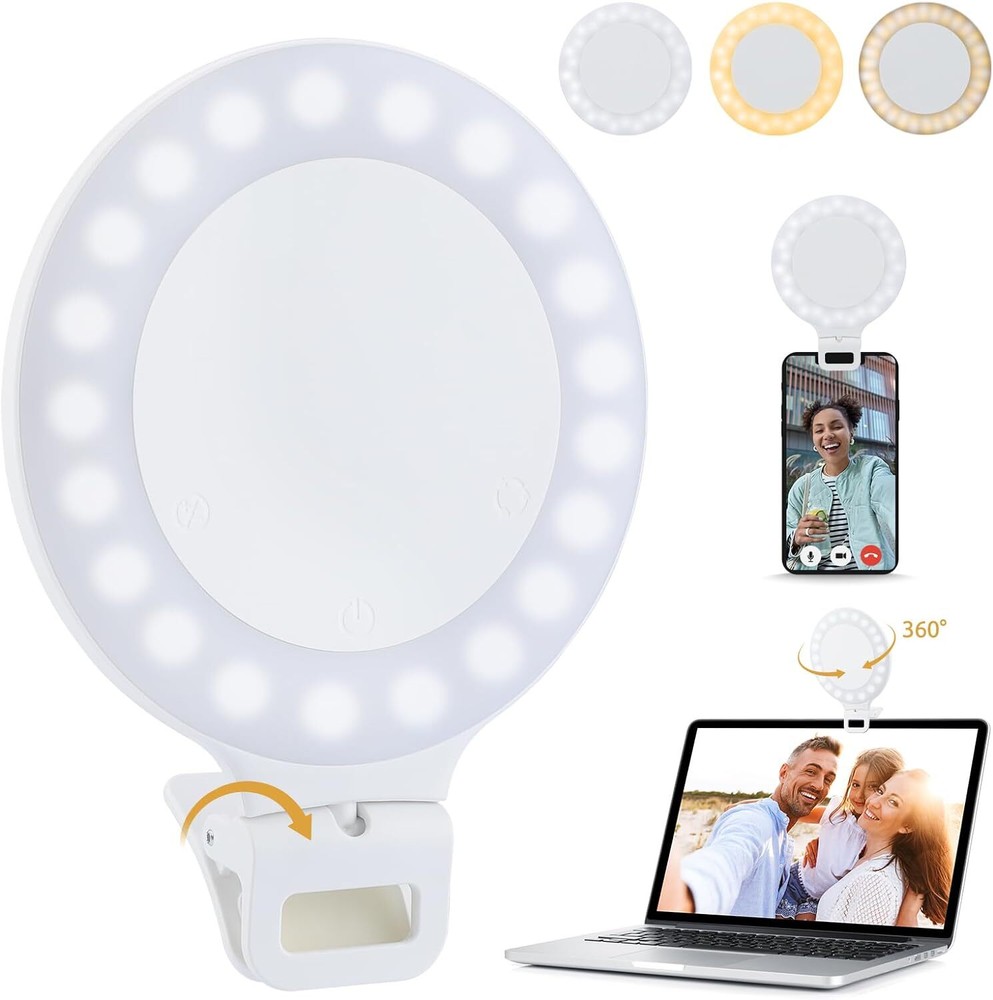 Tuffen Ring Light Selfie Light Rechargeable Touch Panel Light 3 Model 4 Level US