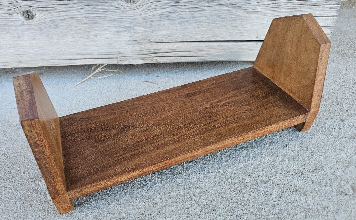 Vintage Wooden Bookshelf Recipe Countertop Book Shelf Arts & Crafts Danish MCM