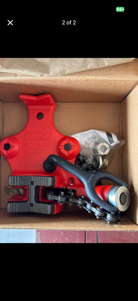 rigid bc410a bench chain vice