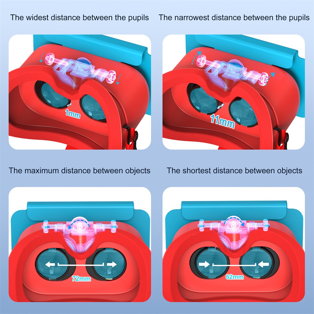 VR Headset for Nintendo Switch 2 Games Console Model 3D Reality Glasses