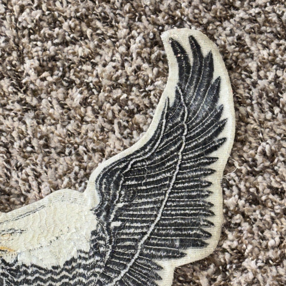 Large Vintage Harley Davidson Eagle Patch 8" x 10" As Is Used