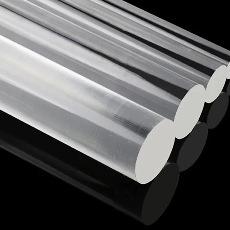 Clear Acrylic Plexiglass Perspex Φ 2mm-100m Round Rod Solid Bar 100mm-500mm Long