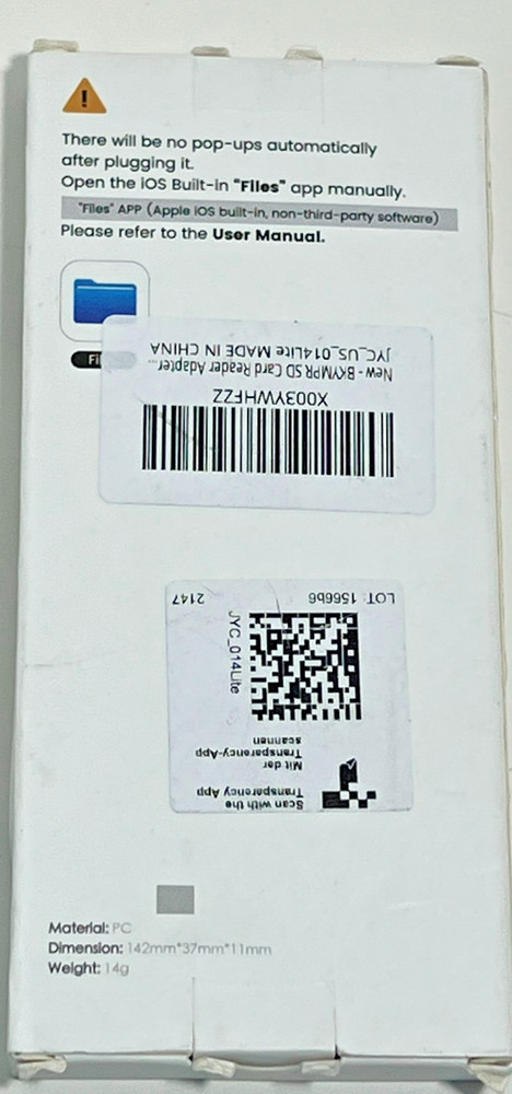 SD Card Reader Support Micro SD / SD Card 014lite
