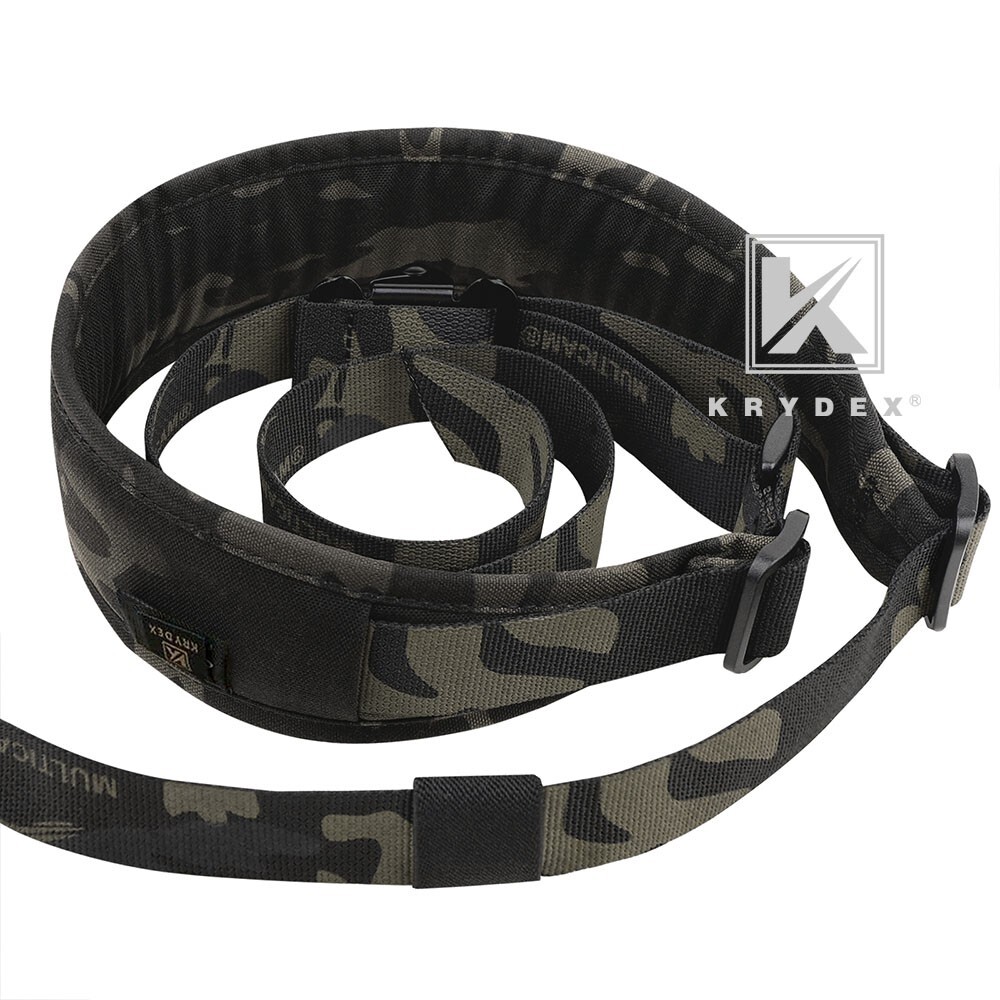 KRYDEX Tactical Sling Modular Slingster Pull Tab 2Point Quick Adjust Black Camo