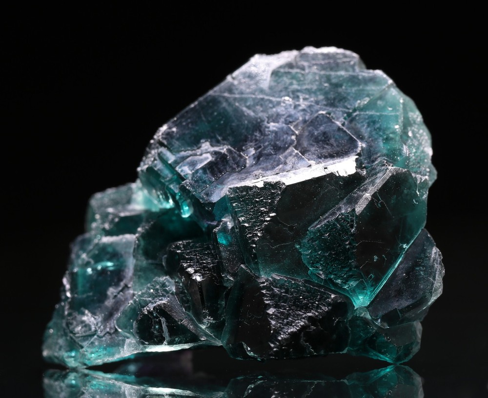 Purple & Teal Fluorite Miniature Cluster, Okoruso Mine, Namibia