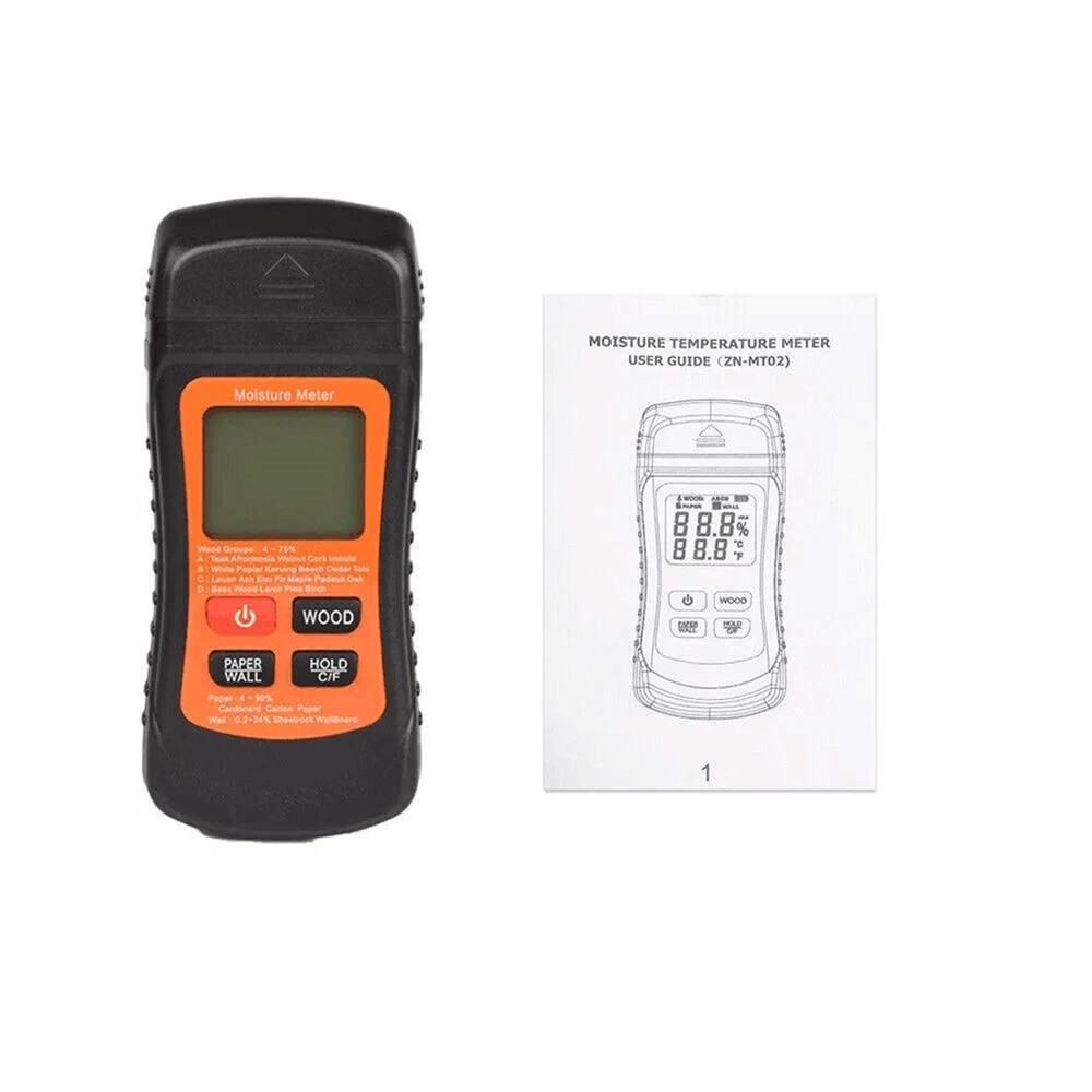 Moisture Meter for Wood Wall Paper Caravan Damp Plasterboard Testing Device