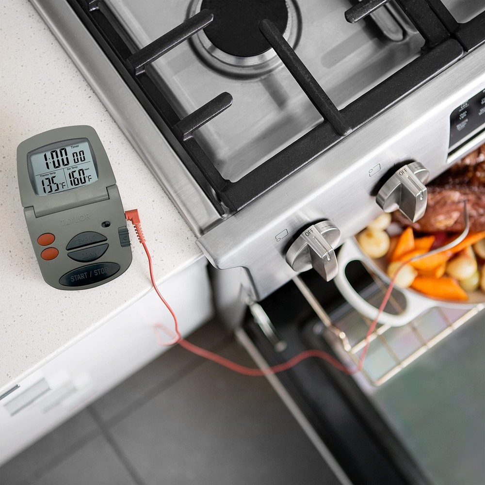 Taylor Programmable with Timer Instant Read Wired Probe Digital, Meat, Food, ...
