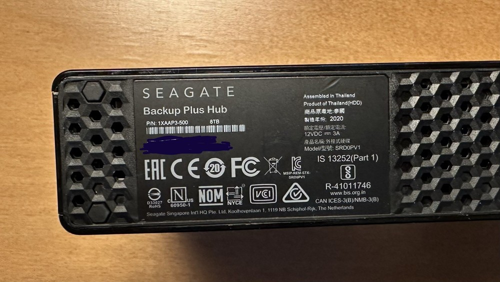 Seagate Backup Plus Hub 8TB Desktop Hard Drive