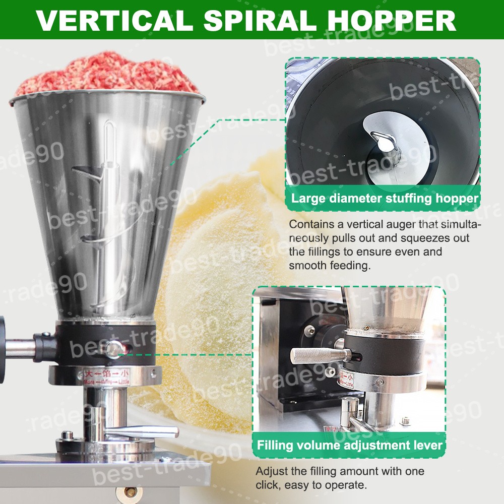 Commercial Dumpling Making Machine Electric Big Empanada Wrapper Maker Stainless