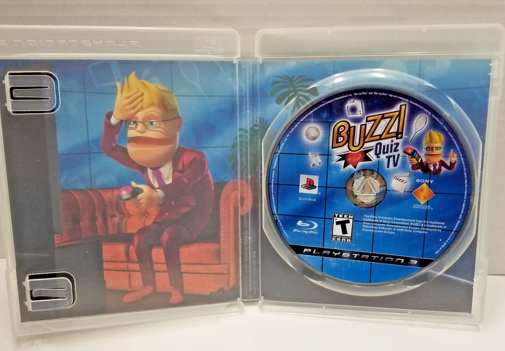 Xbox 360 Kinect Sensor + Buzz PS3 Game Bundle Untested As-Is No Adapter