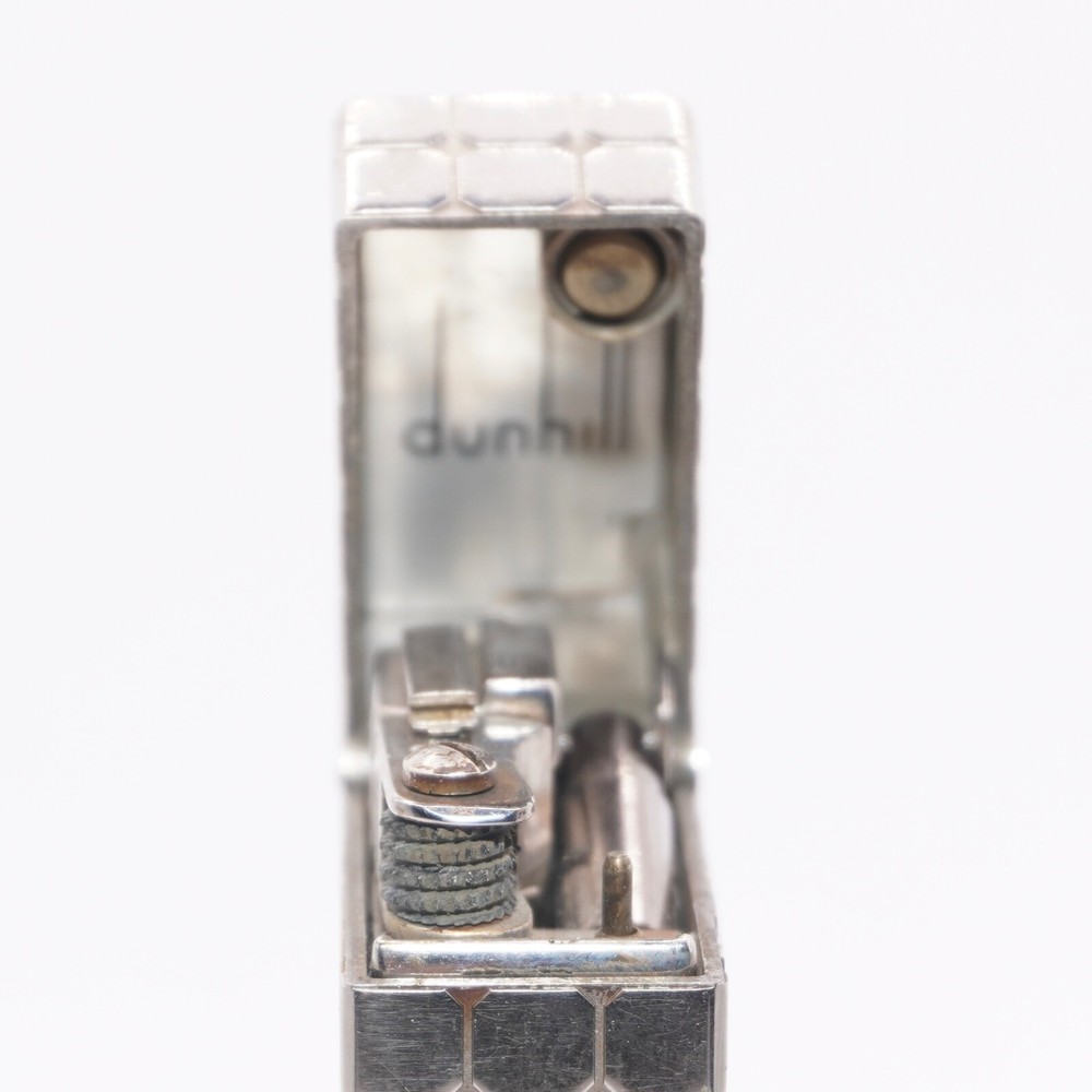 Dunhill Lighter Silver Pave Pattern with Accessories - Ultrasonically Cleaned