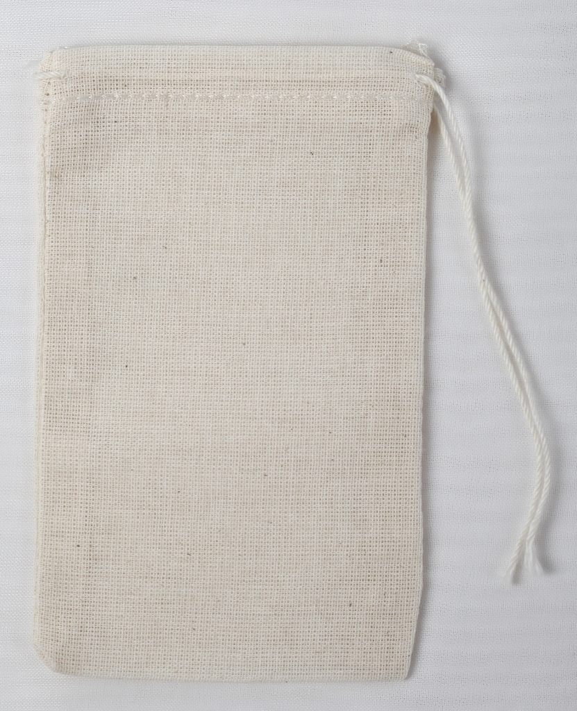 25 (3x5) Cotton Muslin Drawstring Bags
