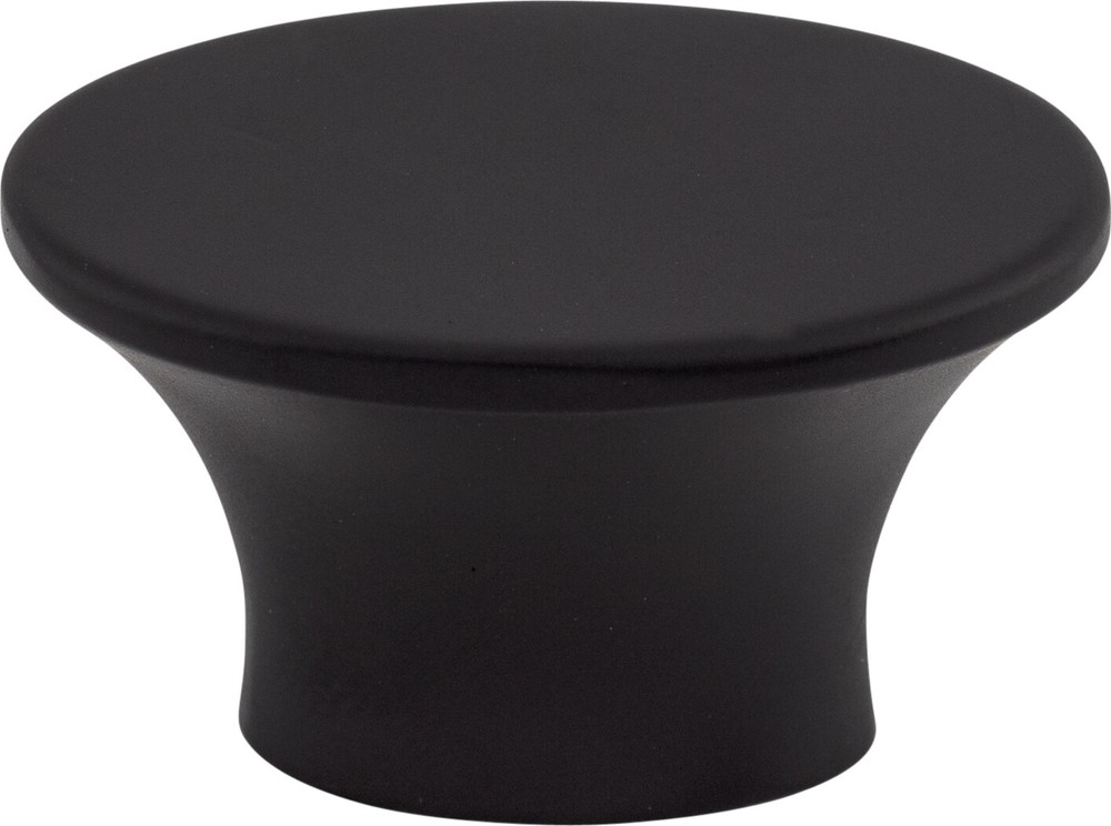 Top Knobs TK781BLK Edgewater Knob 1 1/2" Flat Black