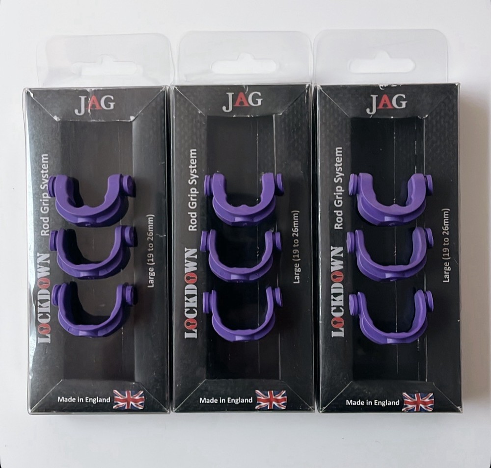 9 JAG Products Lockdown Large Purple Interchangeable Soft Grip Inserts