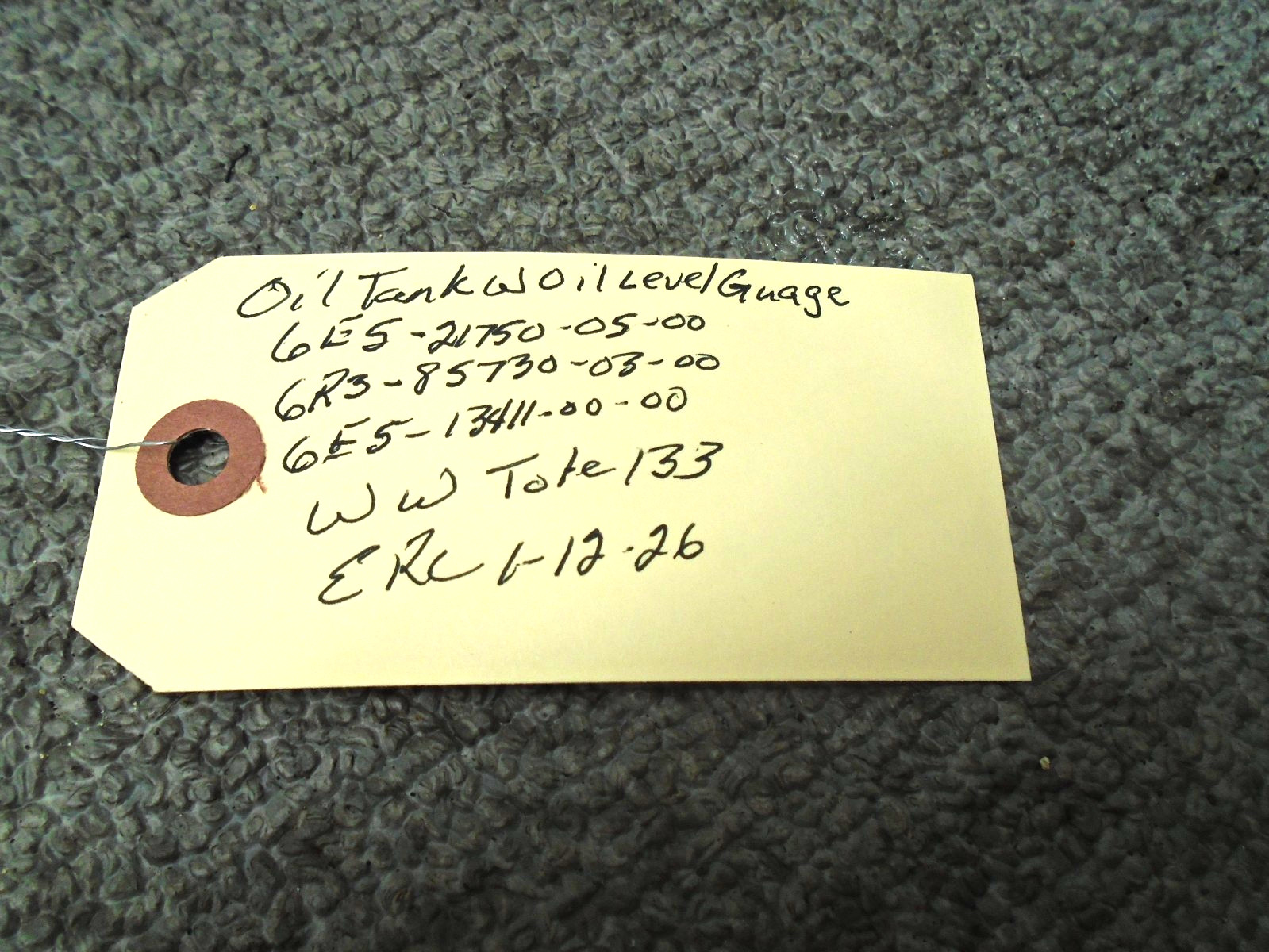 OIL TANK ASSY w OIL LEVEL GAUGE 6E5-21750-05 6R3-85730-03 YAMAHA OUTBOARD 150 HP