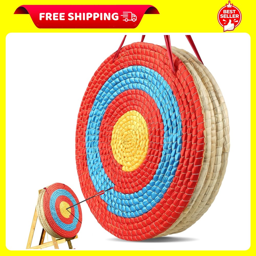 Traditional Hand-Made Solid Straw round Archery Target Shooting Bow