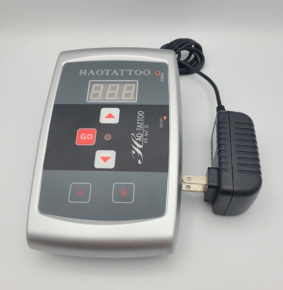 HAOTATTOO Diamond PU II Multi-Function A B LCD Digital Tattoo Power Unit -Used