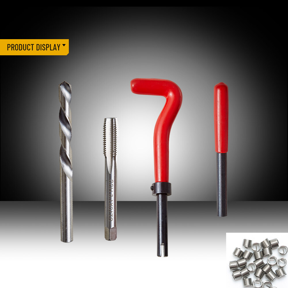 M5 M6 M8 M10 M12 Helicoil Thread Repair 131Pcs Set & Metric Rethreading Tool Kit