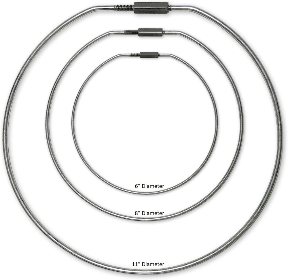 Jumbo 11 Inch Diameter Threaded Locking Key Ring, 1 Per Pack (79111)