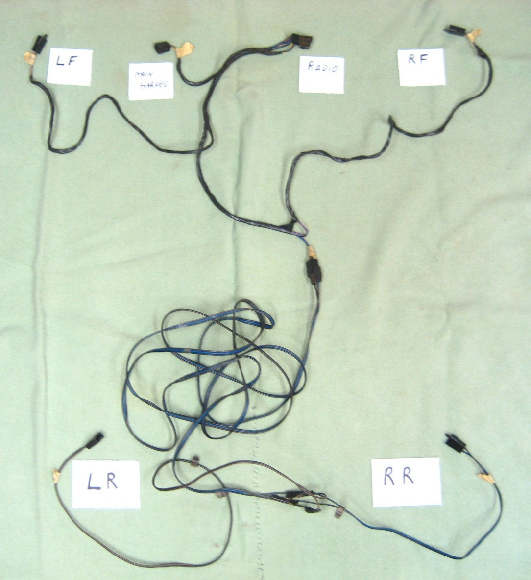 1970-1976 Camaro 1970-1972 Chevelle Stereo Radio Tape 4 Speaker Wiring Harness