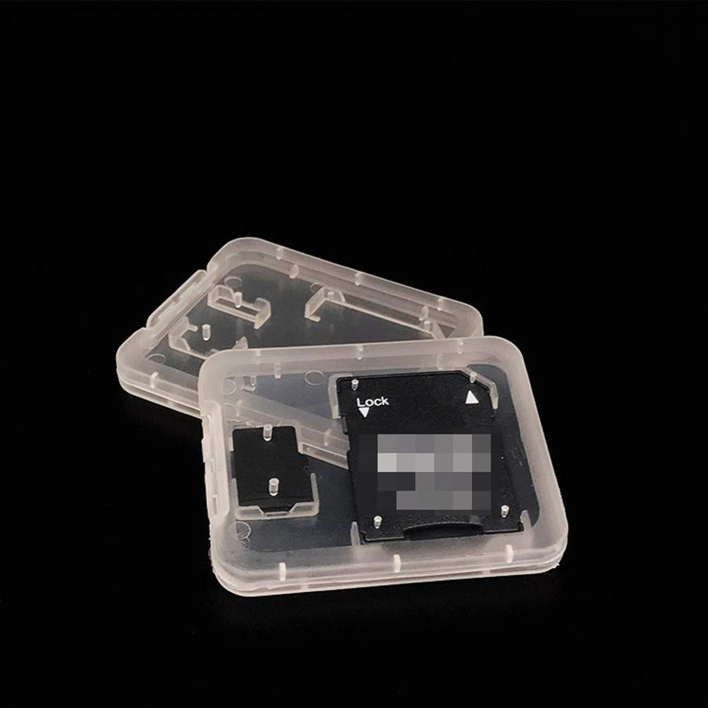 20 Pieces Clear Plastic Memory Card Case Holder with SD...