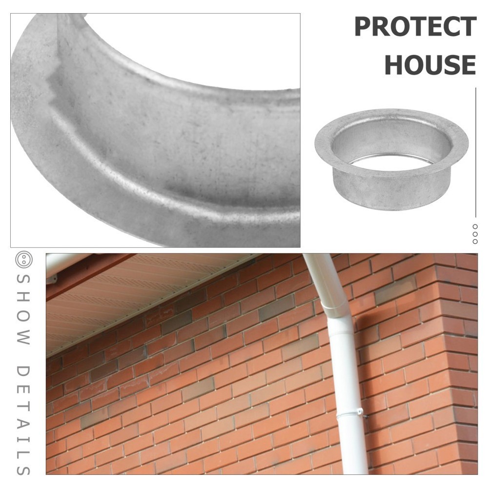 2 Pcs Rain Gutter Downspout Drop Outlet Connector Drain Replacement