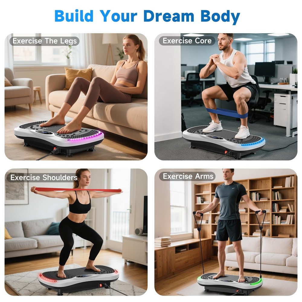 Vibration Plate Exercise Machine for Lymphatic Drainage, Vibration Machine fo...