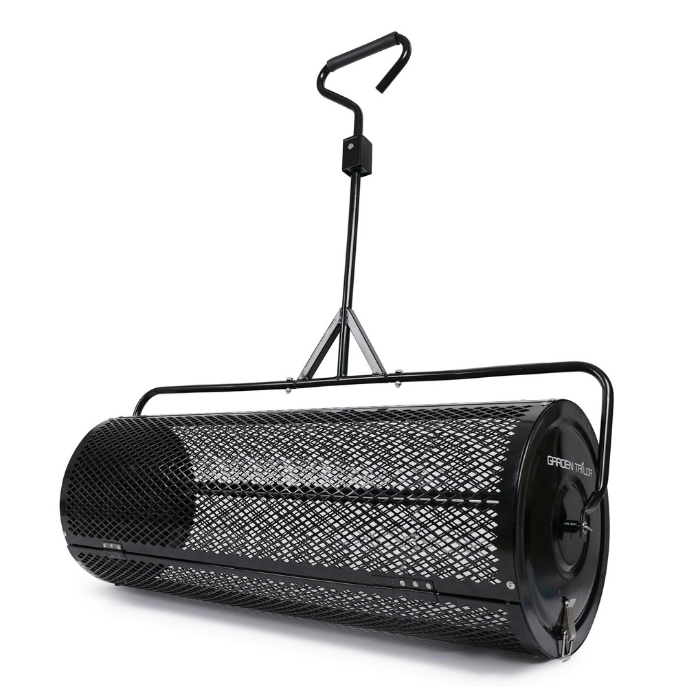 Compost Spreader 44 Inch Towable Peat Moss Spreader with Installation Accesso...