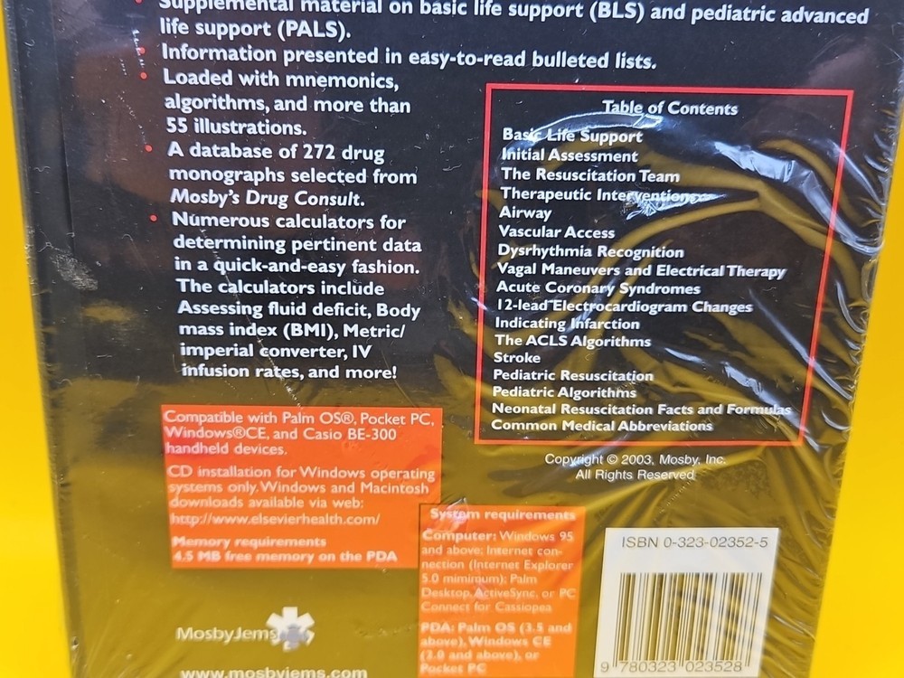 Rapid ACLS - CD-ROM Handheld Software by Aehlert, Barbara J. Windows 95 & Above