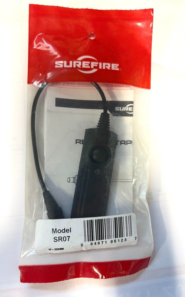 New Surefire SR07 Remote Dual Switch with 7" Cable For Any SureFire WeaponLight