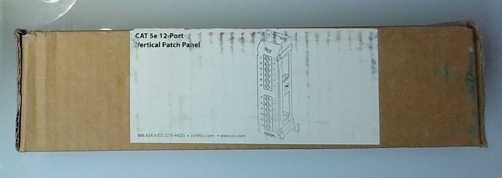 ICC ICMPP12V5E Cat5e 12-Port Patch Panel
