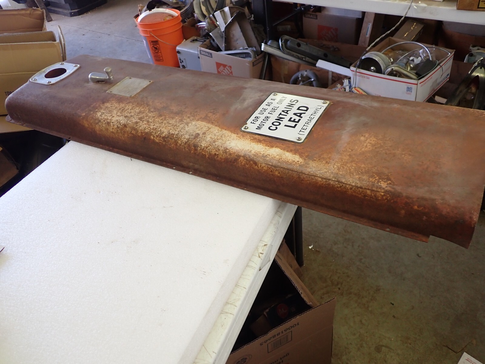 Vintage Tokeim 300 Gas Pump Side Door With Porcelain Sign