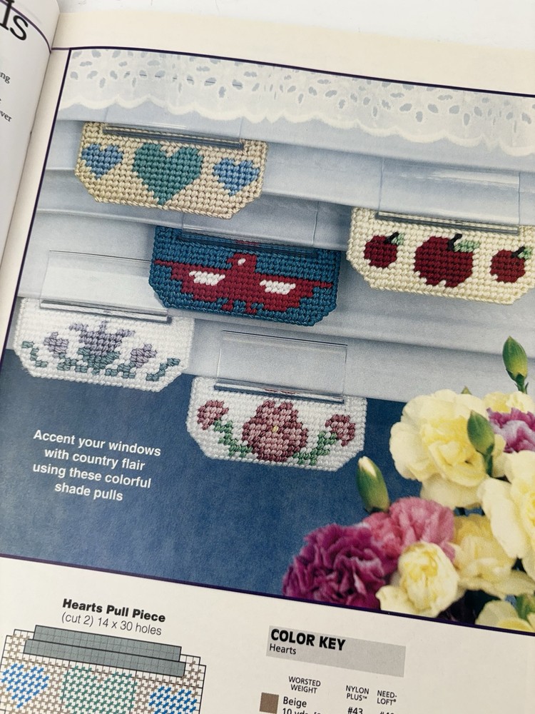 Plastic Canvas Pattern Magazine Quick & Easy April May Magnets Coasters 2000 /