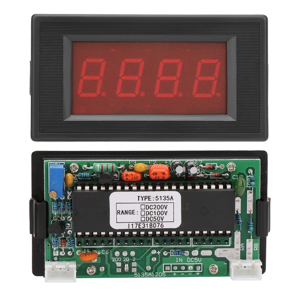 5135a 3 1/2 Digit Red Led Digital Volt Voltmeter Panel Meter Dc Voltmeter Voltag