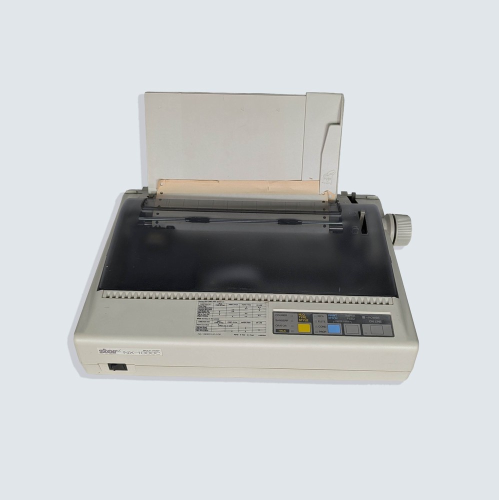 Star Micronics NX-1000C Dot Matrix Multi-Font Printer Commodore 64 Tested! Retro
