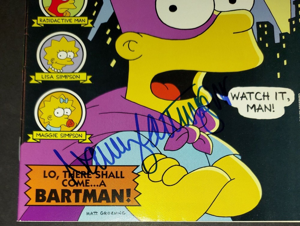 Nancy Cartwright Signed Autographed Bartman comic issue #1 Beckett BAS COA