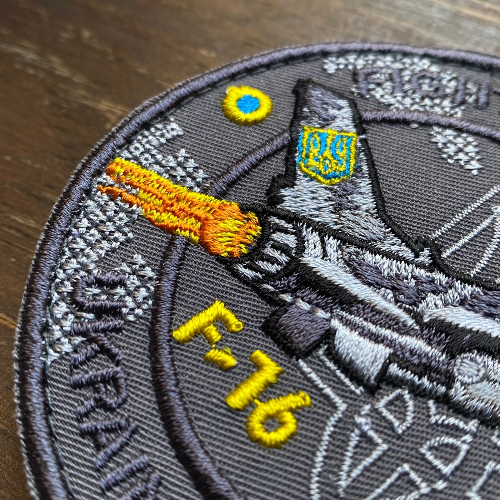 Ukrainian Air Force F-16 Fighting Falcon Army Patch