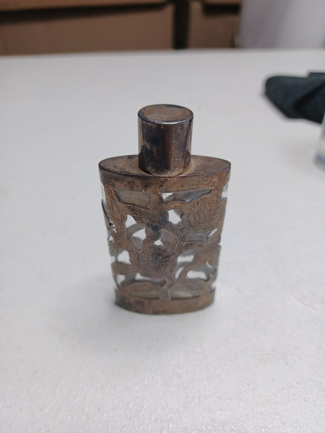 Mexician Sterling Silver Perfume Bottle