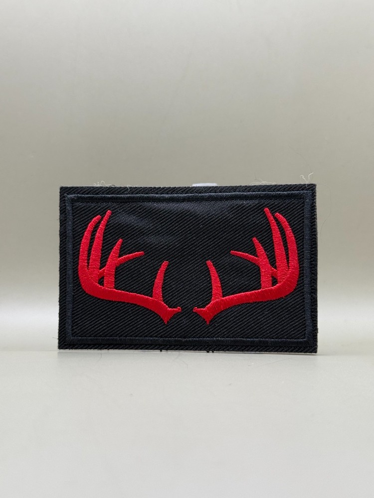 Tactical Morale Patch, Hook & Loop Military, Antlers, Hunters gift