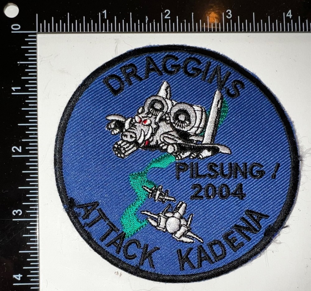 USAF 25th Fighter Squadron Draggins Pilsung ! 2004 Attack Kadena Patch