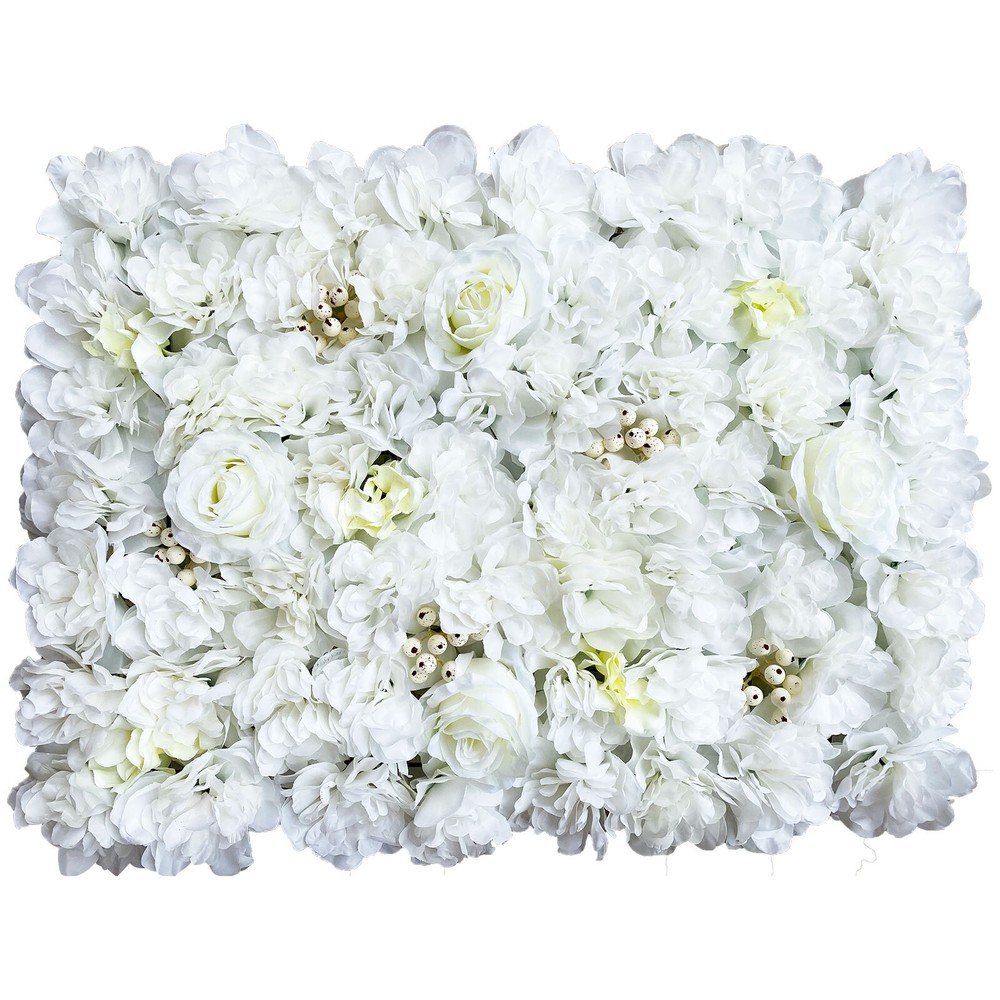 12PC Artificial Flower Wall Panel Wedding Backdrop Event Party Flower Wall Panel