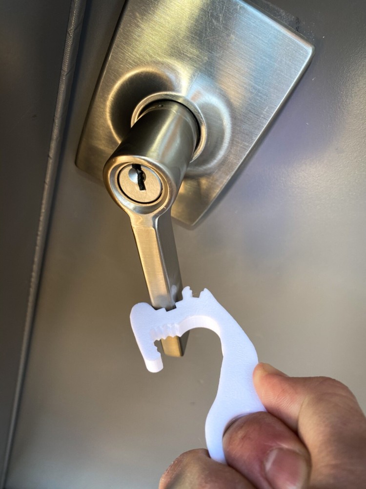 Hygienic Door Opener, Lock opener, Push Button PPE Multi-tool.