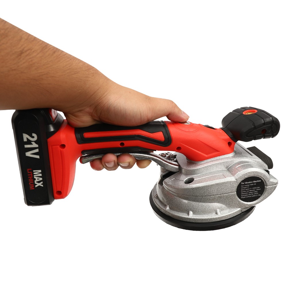 6 Speed Tile Vibration Machine Handheld Tile Tiling Machine 13.5cm Disc Diameter